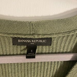 Green Banana Republic cardigan- size small.
